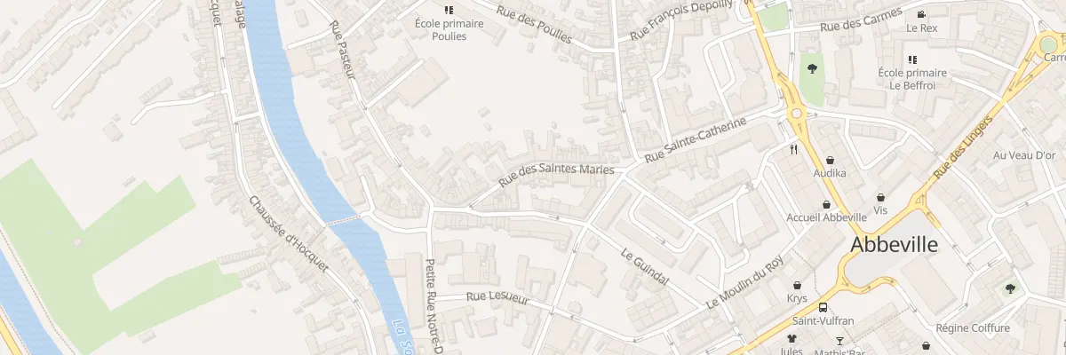 Plan du 17 Rue des Saintes Maries à Abbeville