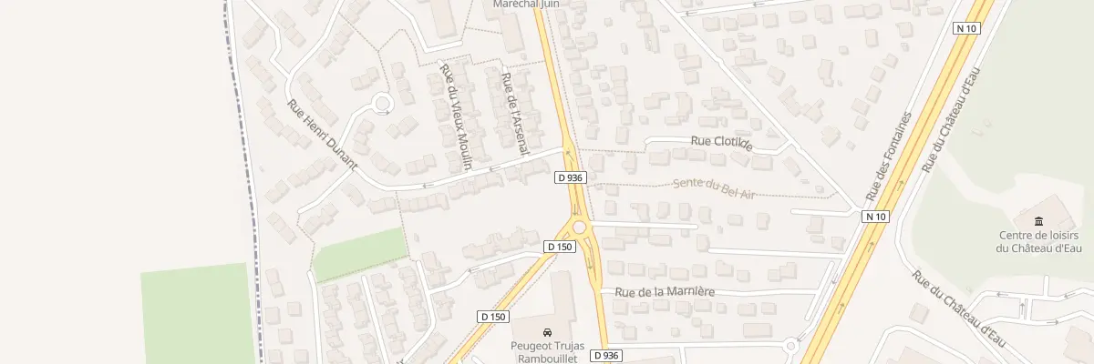Plan du 1 Rue Henri Dunant à Rambouillet
