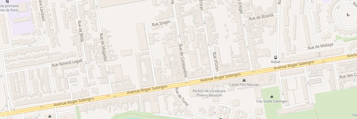 Plan du 21 Rue de Constantine à Calais