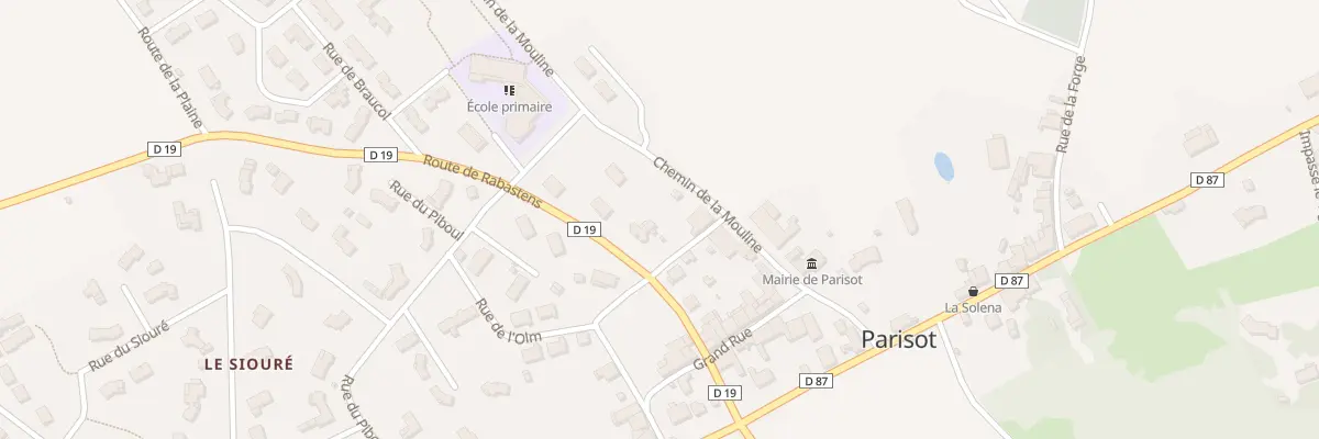Plan du 8 Rte de Rabastens à Parisot