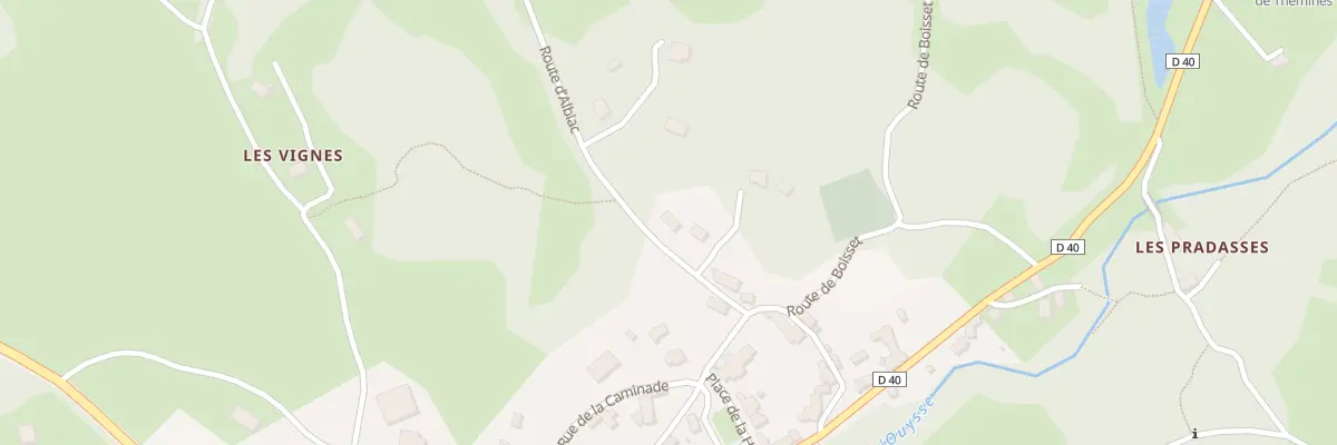 Plan du 5594F Rte d’Albiac à Thémines