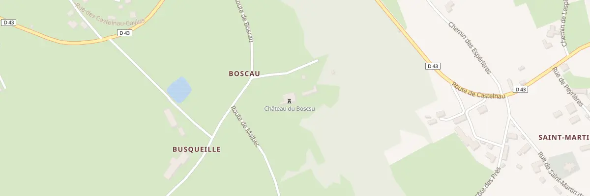Plan du 5168 Boscau Ouest à Prudhomat