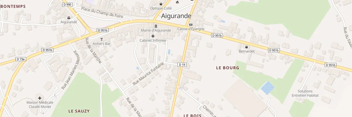 Plan du 2 Av de Verdun à Aigurande