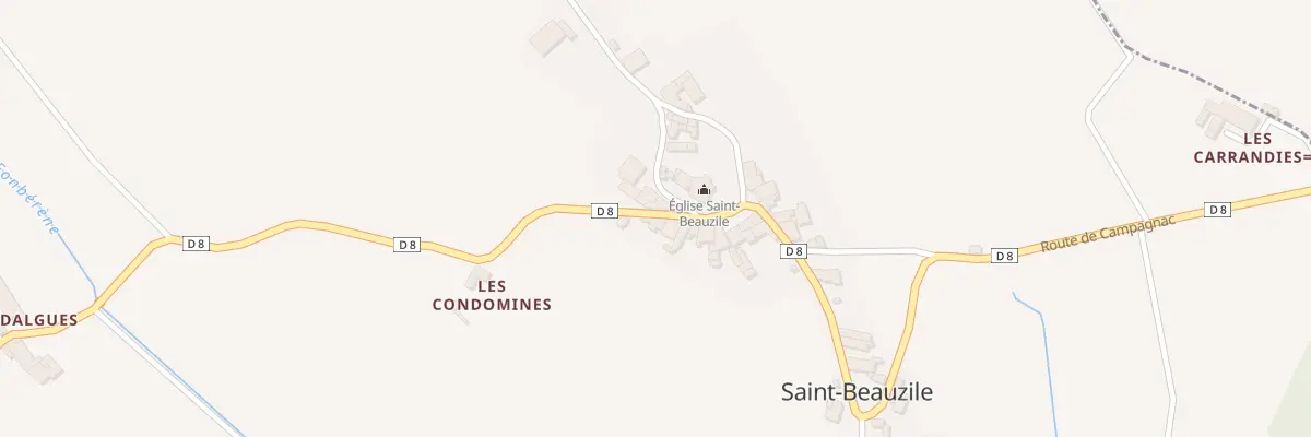 Plan du 5126 Saint Beauzile à Saint-Beauzile