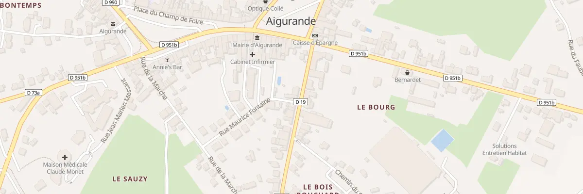 Plan du 2 Rue Maurice Fontaine à Aigurande