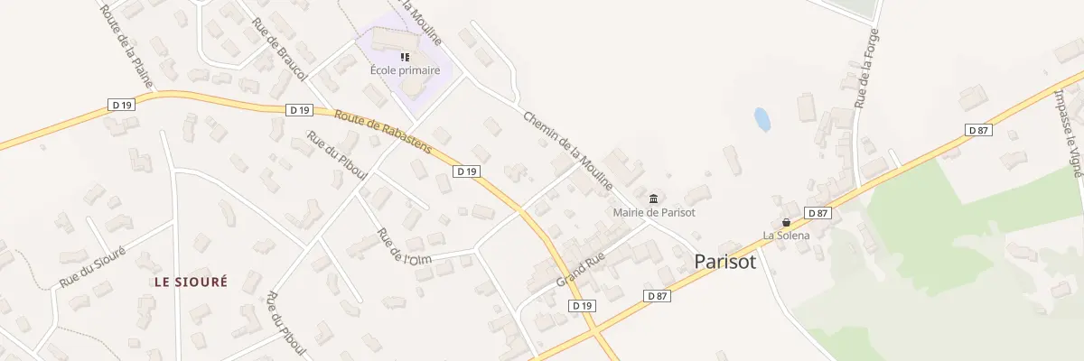 Plan du 1 Che de la Mothe à Parisot