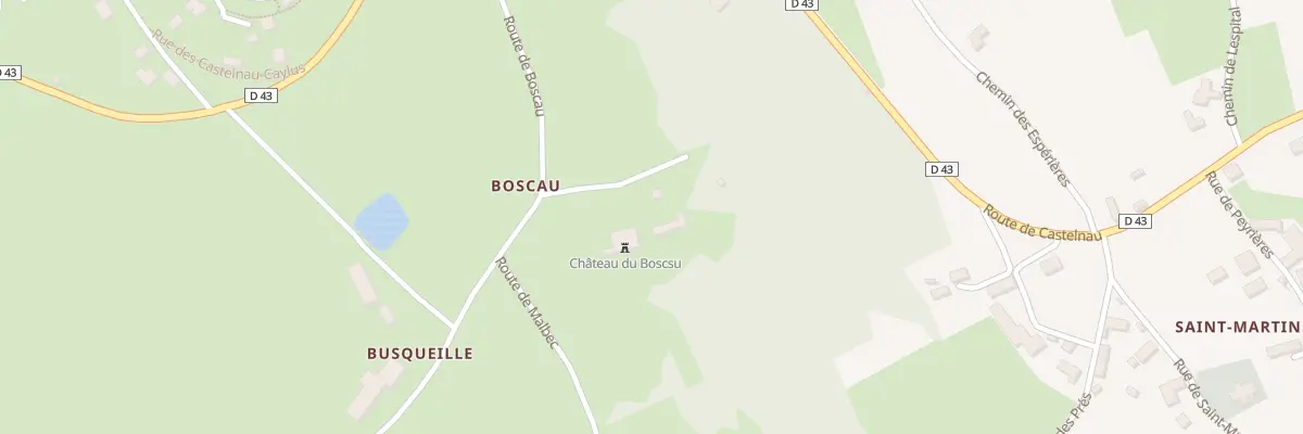Plan du 5696F Boscau Ouest à Saint-Michel-Loubéjou