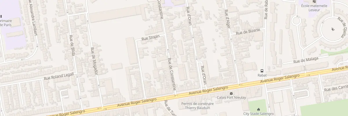 Plan du 6 Rue de Constantine à Calais