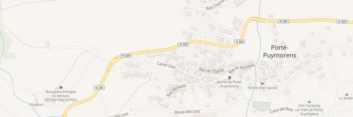 Plan du 9005 Le Village à Porté-Puymorens