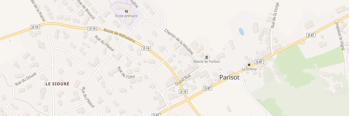 Plan du 2 Che de la Mothe à Parisot