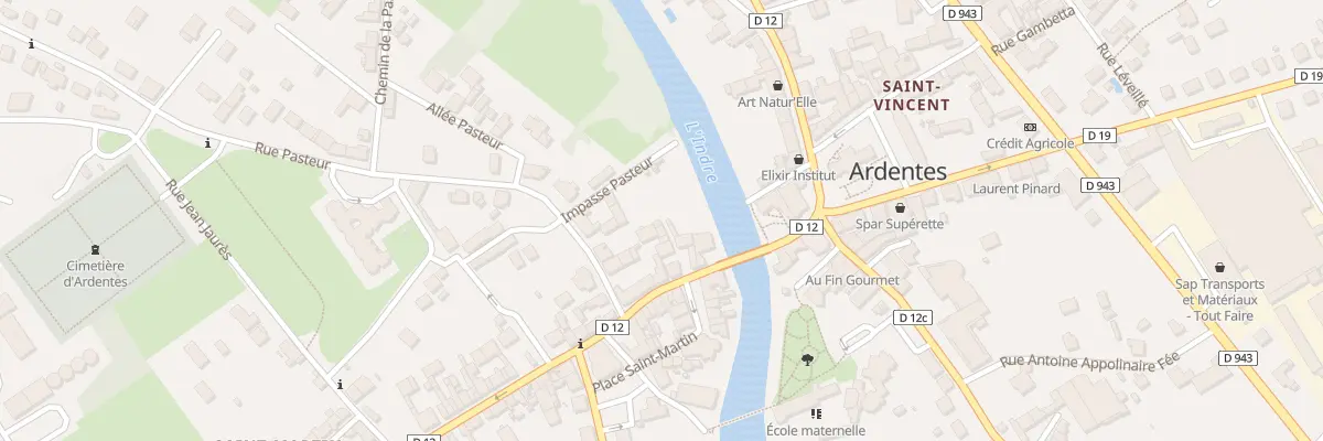 Plan du 12 Rue de la Gare à Ardentes