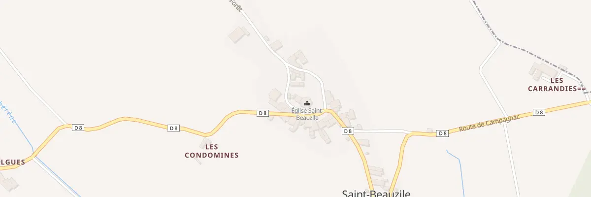 Plan du 5001 Saint Beauzile à Saint-Beauzile