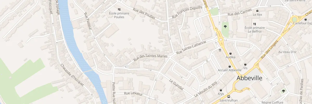Plan du 18 Rue des Saintes Maries à Abbeville