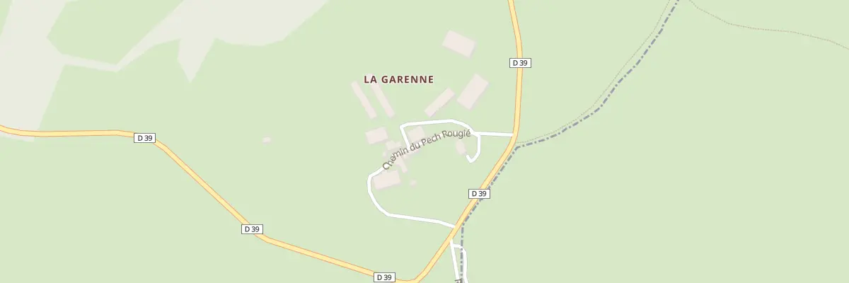 Plan du 5003 Pech Rougie à Saignes
