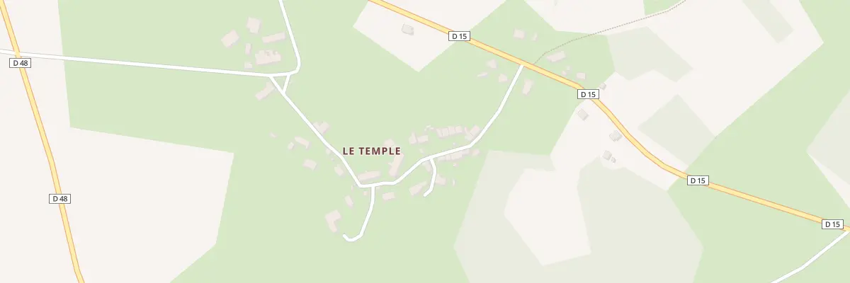 Plan du 18 Le Temple au Bourg-d’Hem