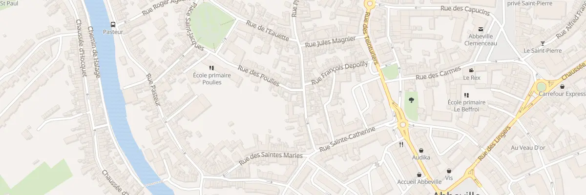 Plan du 3 Rue des Poulies à Abbeville