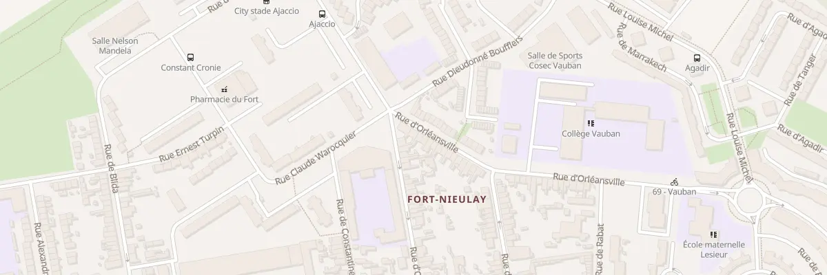 Plan du 639 Rue d’Orléansville à Calais