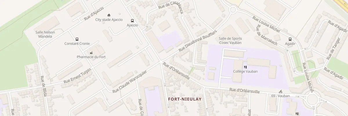 Plan du 650 Rue d’Orléansville à Calais