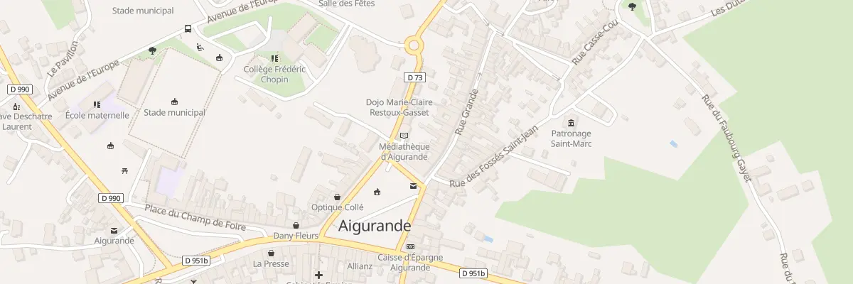 Plan du 5 Rue Grande à Aigurande