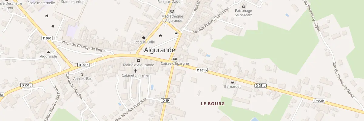 Plan du 3 Av George Sand à Aigurande