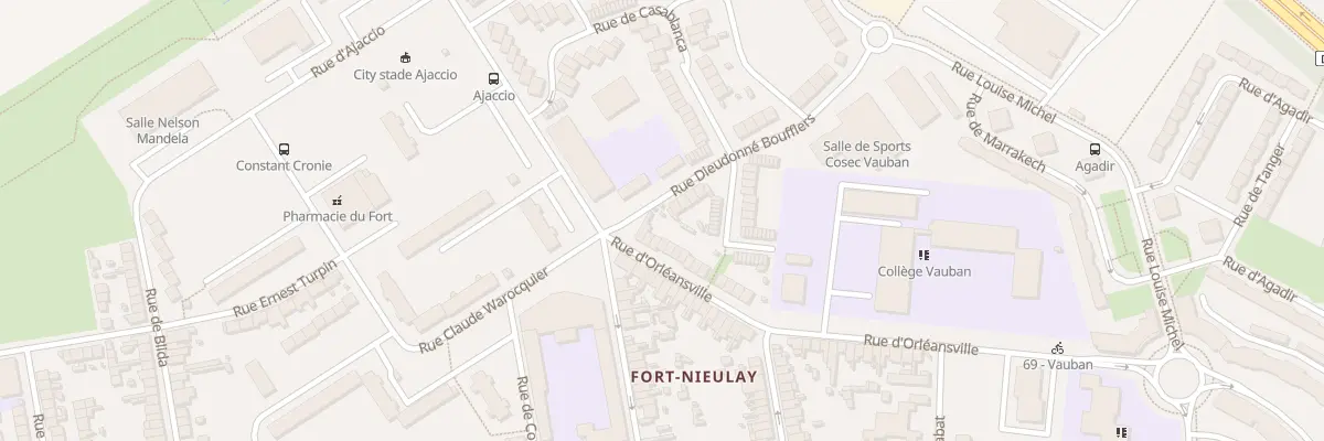 Plan du 644 Rue d’Orléansville à Calais