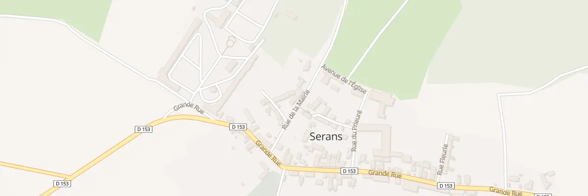 Plan du 1 Rue de la Mairie à Serans