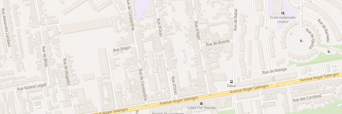 Plan du 26 Rue d’Oran à Calais