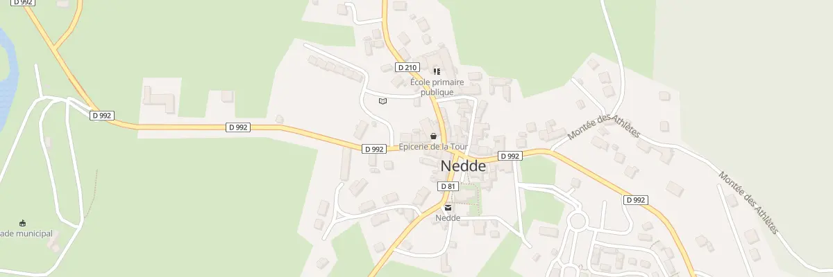 Plan du 52 Rte d’Eymoutiers à Nedde