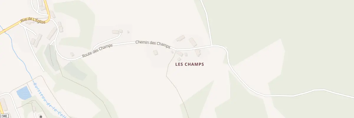 Plan du 5099 Aux Champs à Lacelle