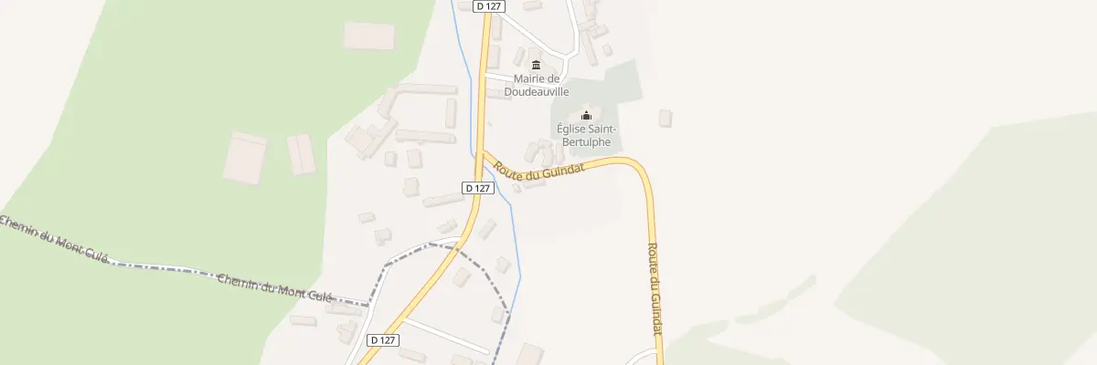 Plan du 4 Rte du Guindat à Doudeauville