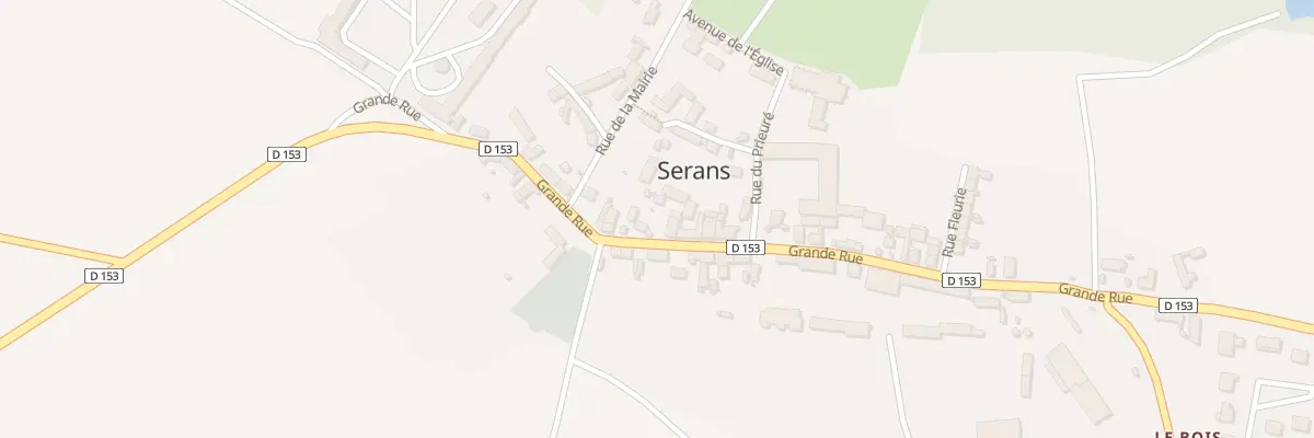 Plan du 40 Gr Grande Rue à Serans