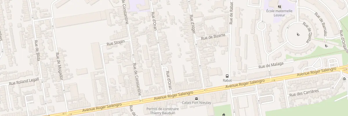 Plan du 18 Rue d’Oran à Calais