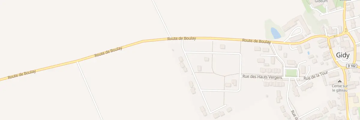Plan du 216 Rue Michel PERDEREAU à Gidy