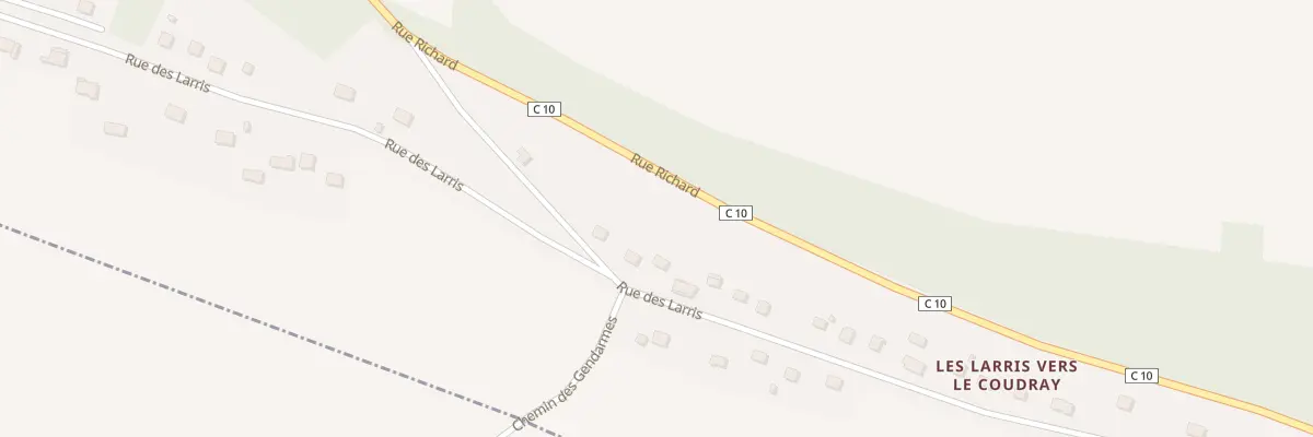 Plan du 27 Les Larris Vers le Coudray à Cuigy-en-Bray