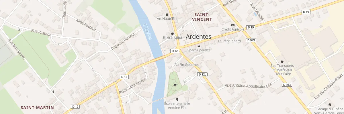 Plan du 1 Rue de la Gare à Ardentes