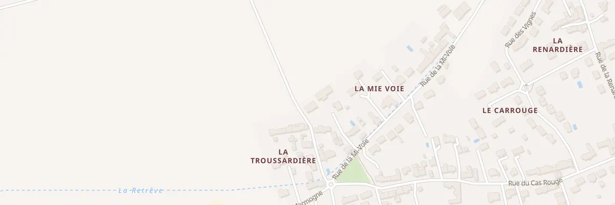 Plan du 90 Rue de la Toussardière à Gidy