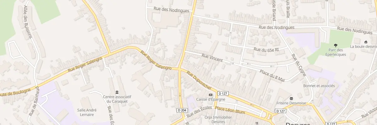 Plan du 36 Rue Dupontchel à Desvres
