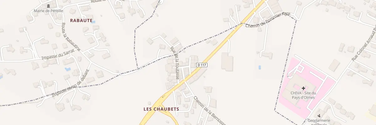 Plan du 2 Rue des Laouzets à Villeneuve-d’Olmes