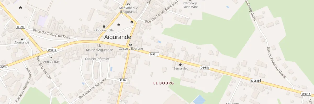 Plan du 9 Av George Sand à Aigurande