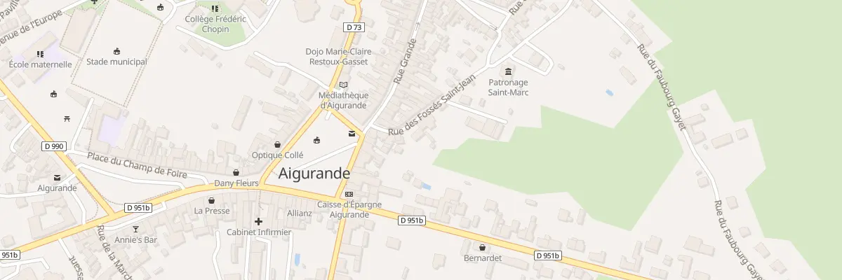 Plan du 10 Rue des Fosses St-Jean à Aigurande
