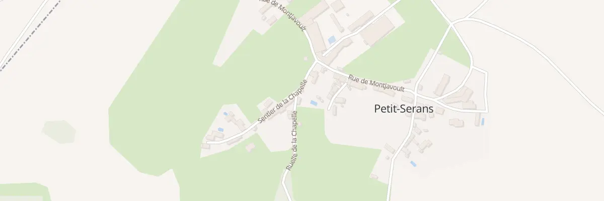 Plan du 3 Sen de la Chapelle à Serans