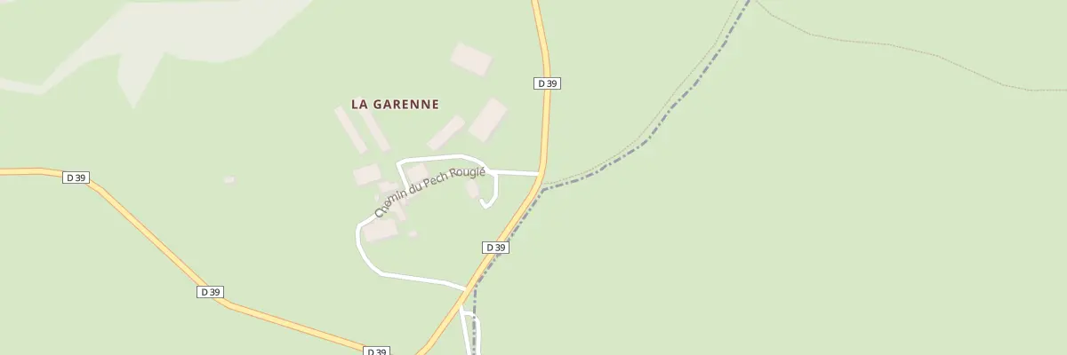 Plan du 5034 Pech Rougie à Saignes