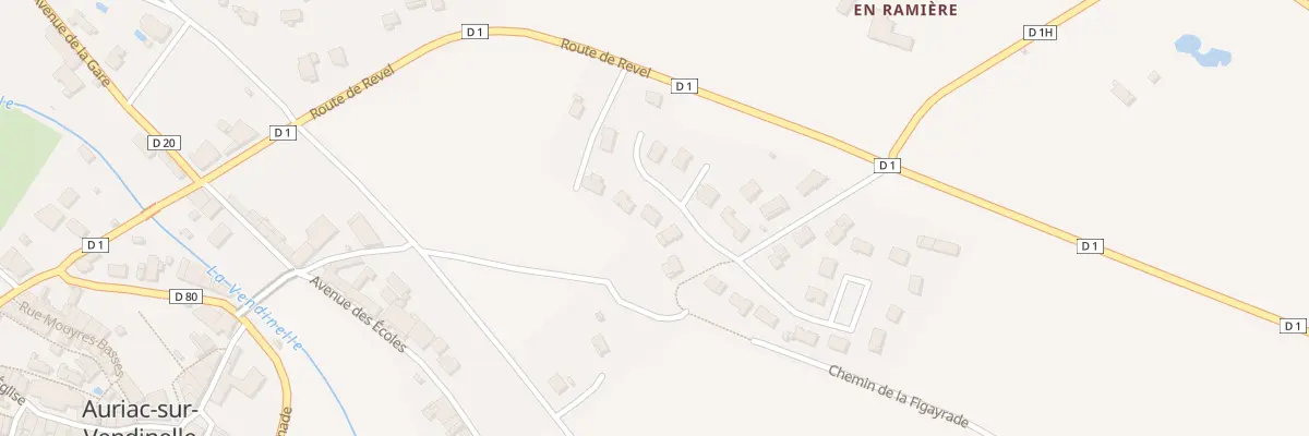 Plan du 5 Rue Lotissement Las Fourques à Auriac-sur-Vendinelle