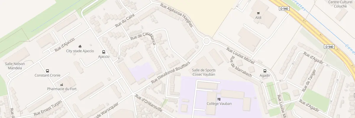 Plan du 25 Rue Dieudonné Boufflers à Calais
