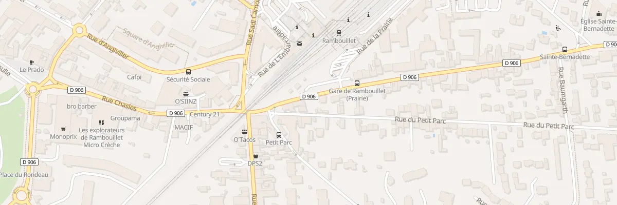 Plan du 2 Rue de la Louvière à Rambouillet