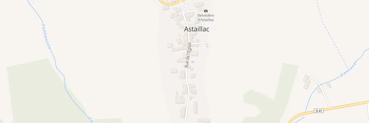 Plan du 16 Rue de l’Église à Astaillac