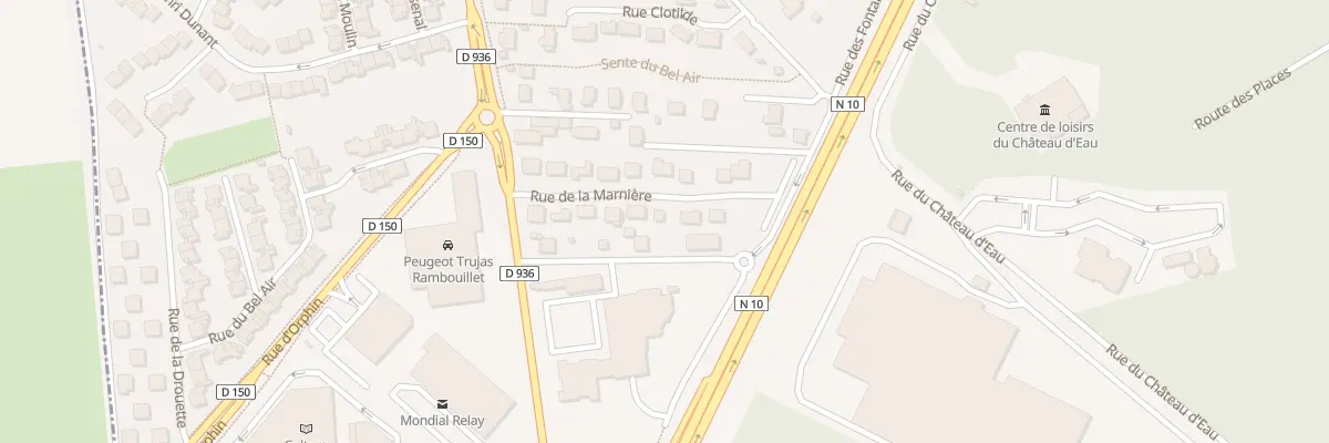 Plan du 12 Rue de la Marnière à Rambouillet
