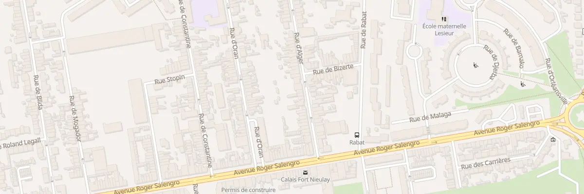 Plan du 29 Rue d’Alger à Calais