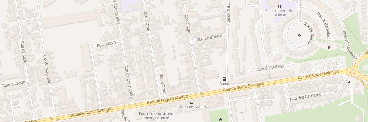 Plan du 25 Rue d’Alger à Calais