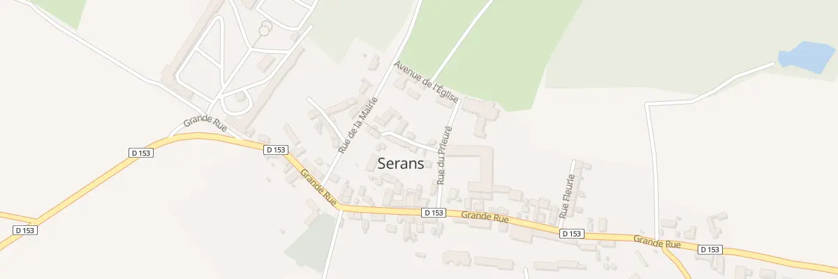Plan du 1 Rue Perdue à Serans